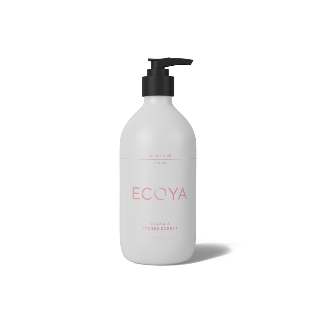 Buy Ecoya Guava & Lychee Sorbet Hand & Body Lotion by Ecoya - at White Doors & Co