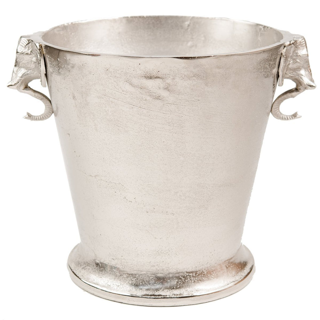 Buy Elephant Wine Bucket - Raw Nickel by Ruby Star Traders - at White Doors & Co