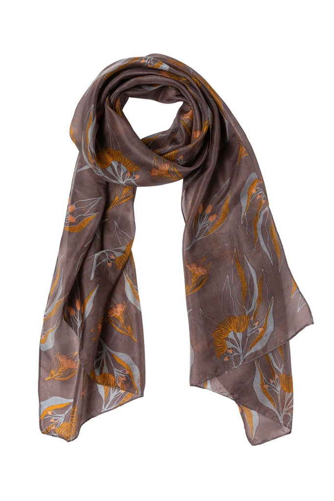 Buy Eucalyptus SIlk Scarf by Indus Design - at White Doors & Co