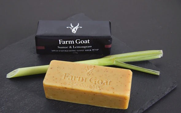 Buy Exfoliating Sumac & Lemongrass 110g by Goat - at White Doors & Co