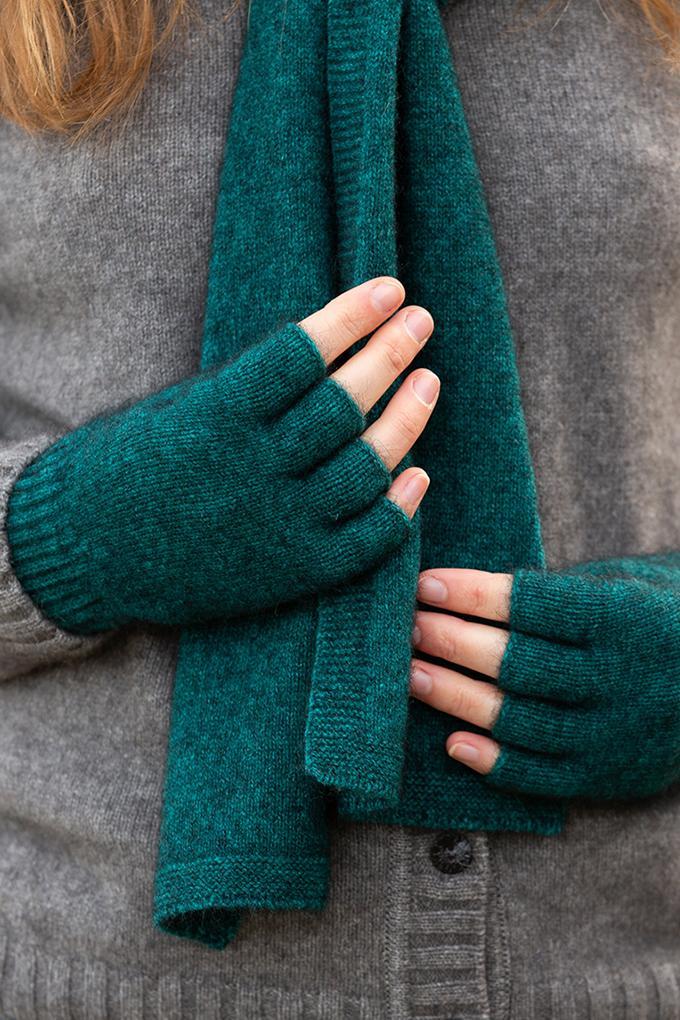 Buy Fingerless Gloves - Neptune by Noble Wilde - at White Doors & Co