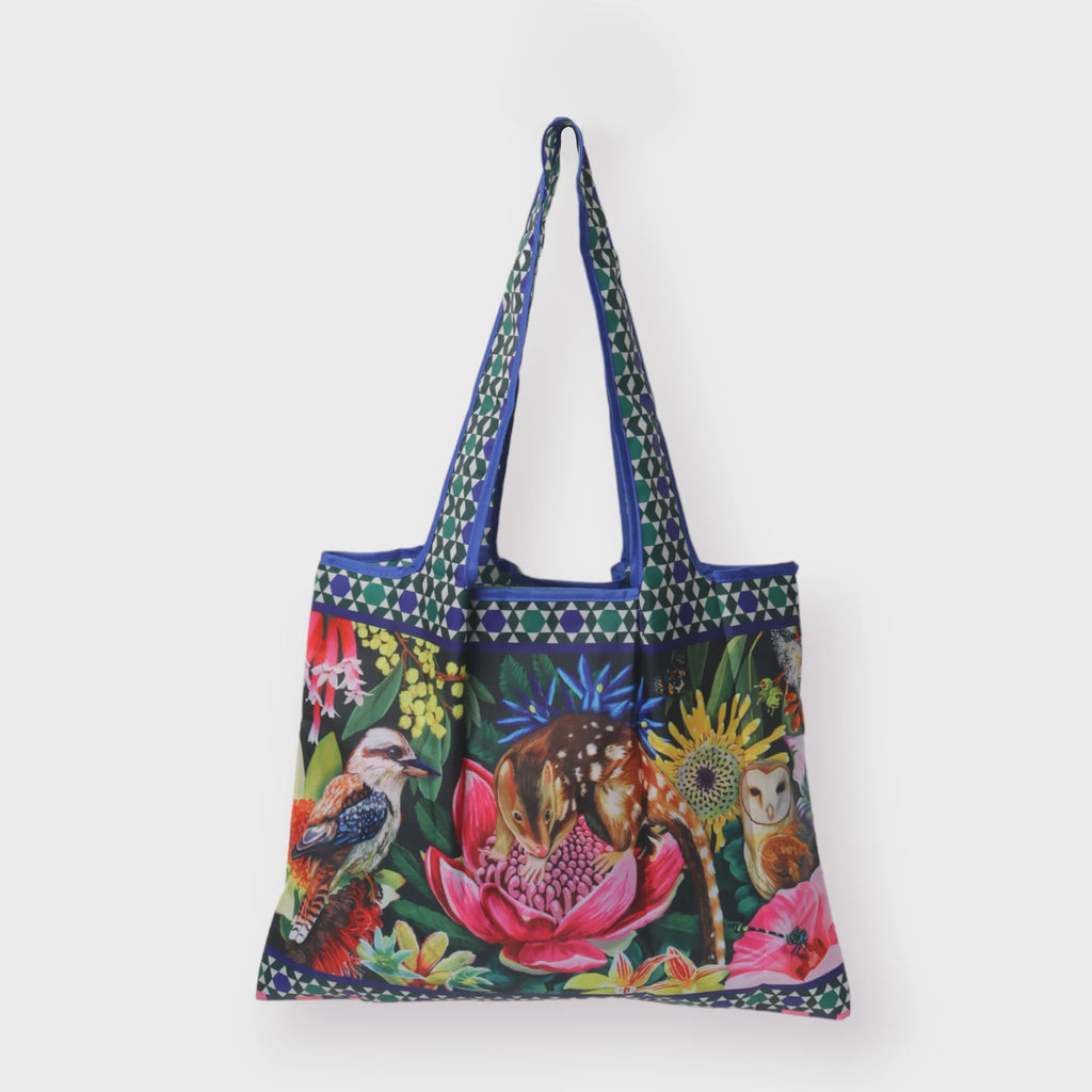 Buy Foldable Shopper Bag Good Evening by La La Land - at White Doors & Co