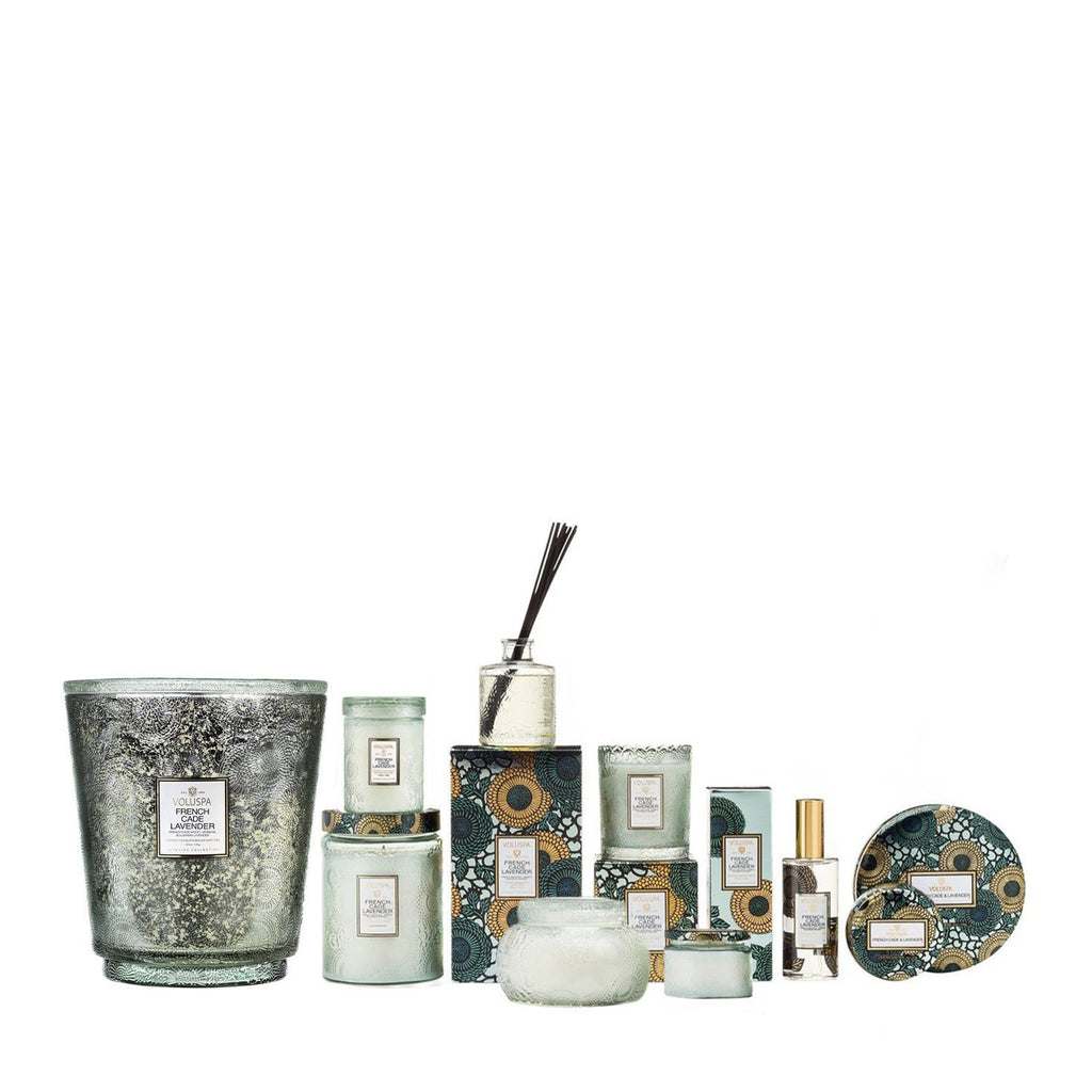 Buy French Cade & Lavender Amber Hearth Candle by Voluspa - at White Doors & Co