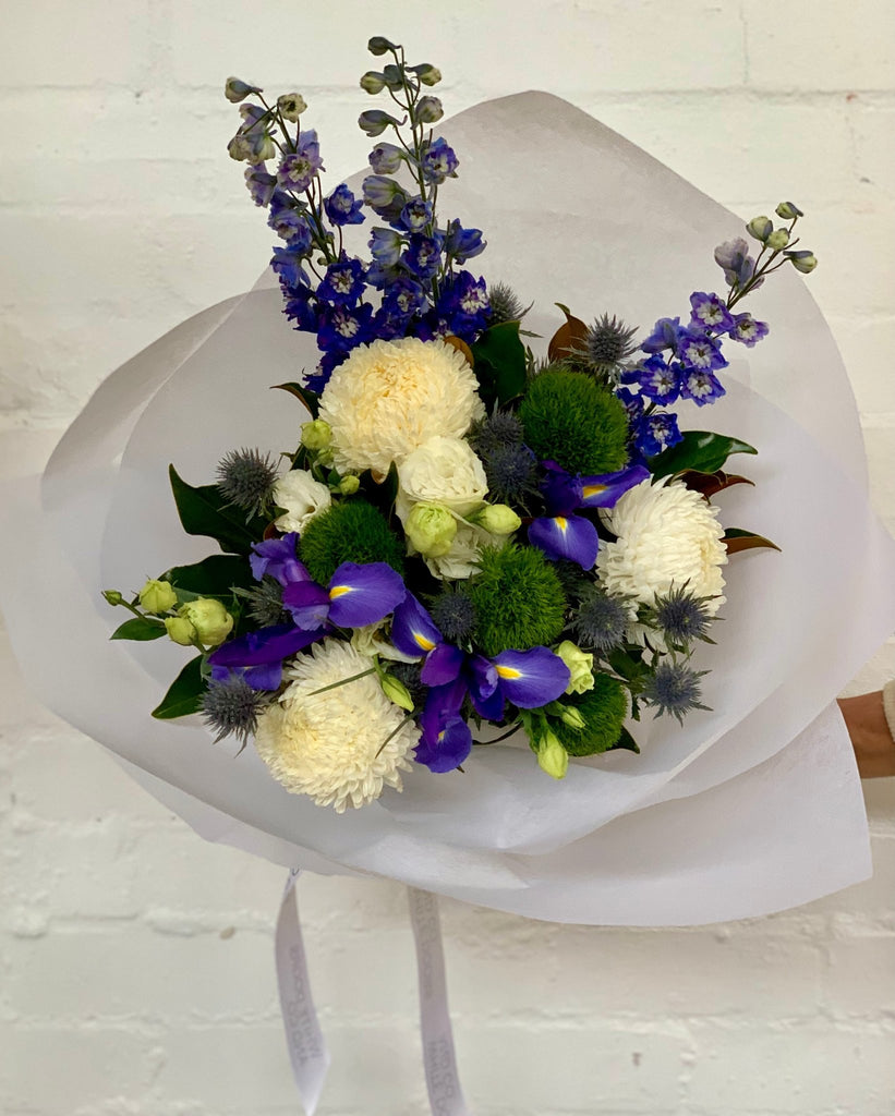 Buy Fresh flowers blue by White Doors & Co - at White Doors & Co