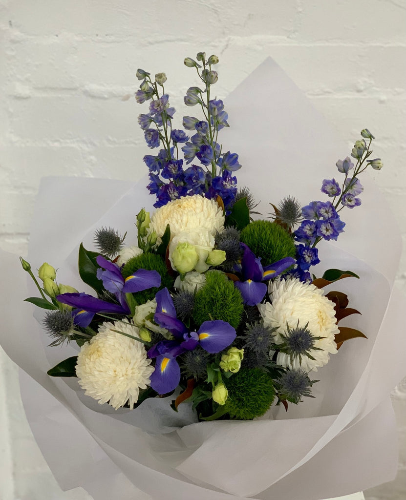 Buy Fresh flowers blue by White Doors & Co - at White Doors & Co