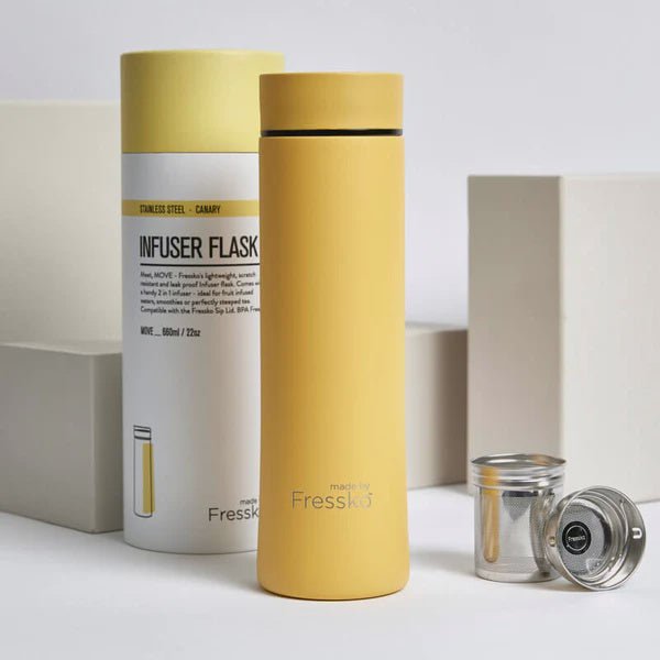 Buy Fressko Move Flask - Canary by Made By Fressko - at White Doors & Co