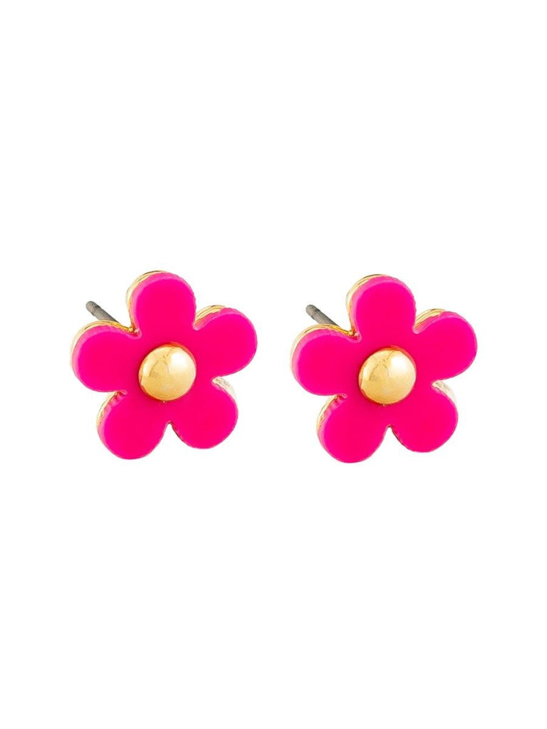 Buy Fuchsia Flower Button Studs by Tiger Tree - at White Doors & Co