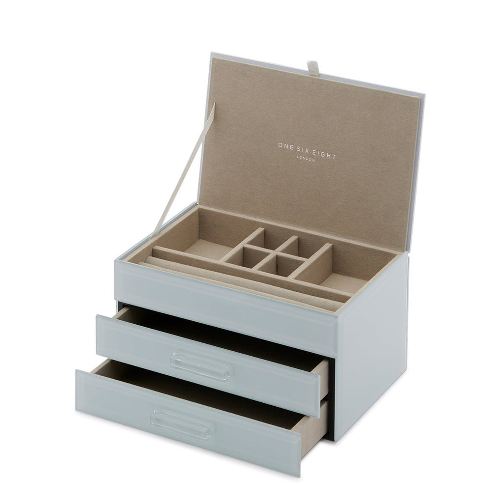 Buy Gabriella Jewellery Box - Duck Egg Blue ( M ) by P S Home and Living - at White Doors & Co