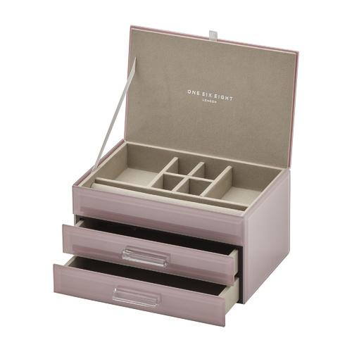 Buy Gabriella Jewellery Box -Dusty Rose (M) by P S Home and Living - at White Doors & Co