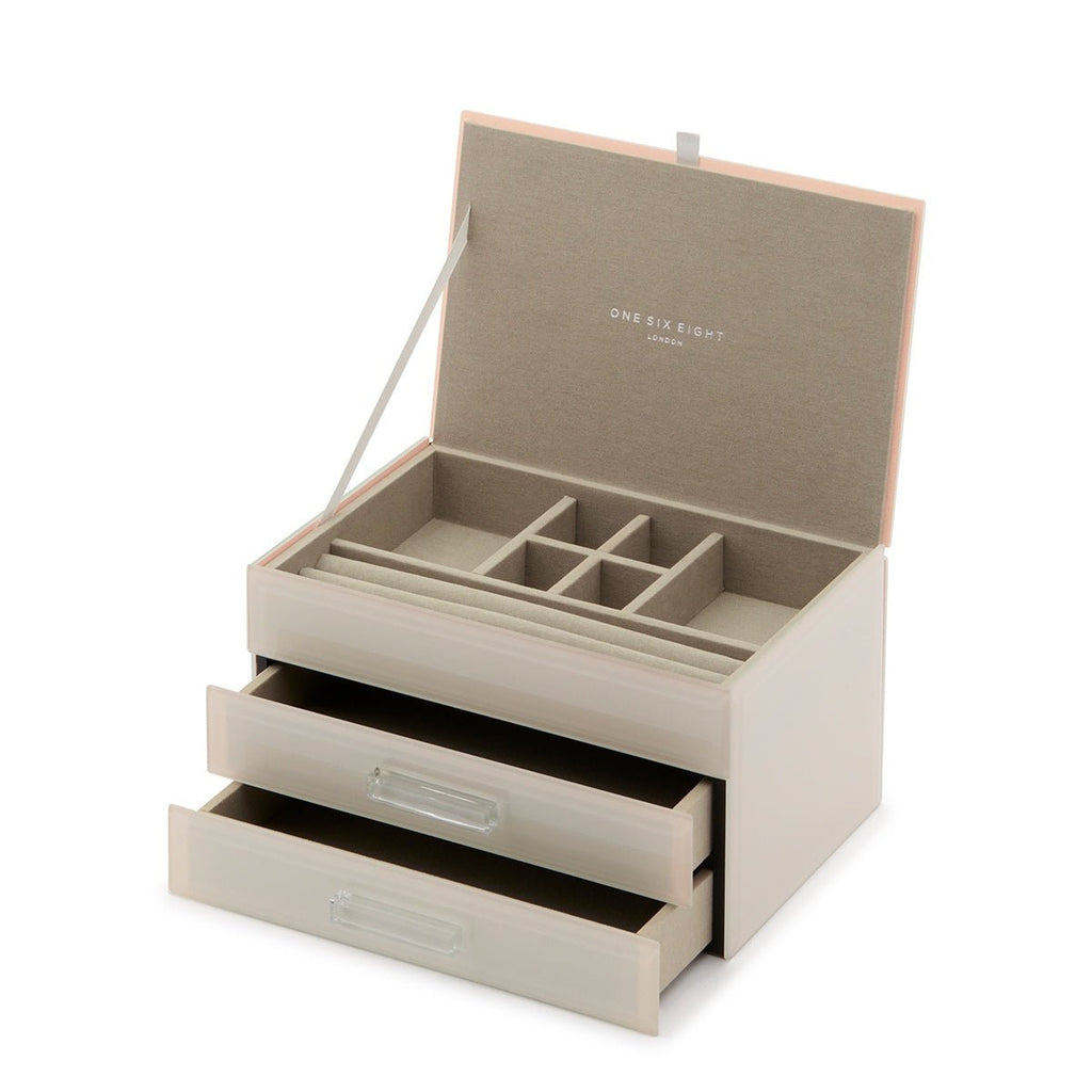 Buy Gabriella Jewellery Box - Nude ( M ) by P S Home and Living - at White Doors & Co