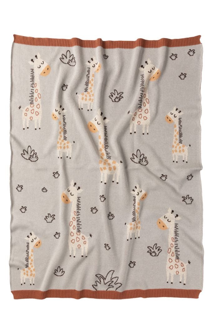 Buy Ginger Giraffe Blanket by Indus Design - at White Doors & Co