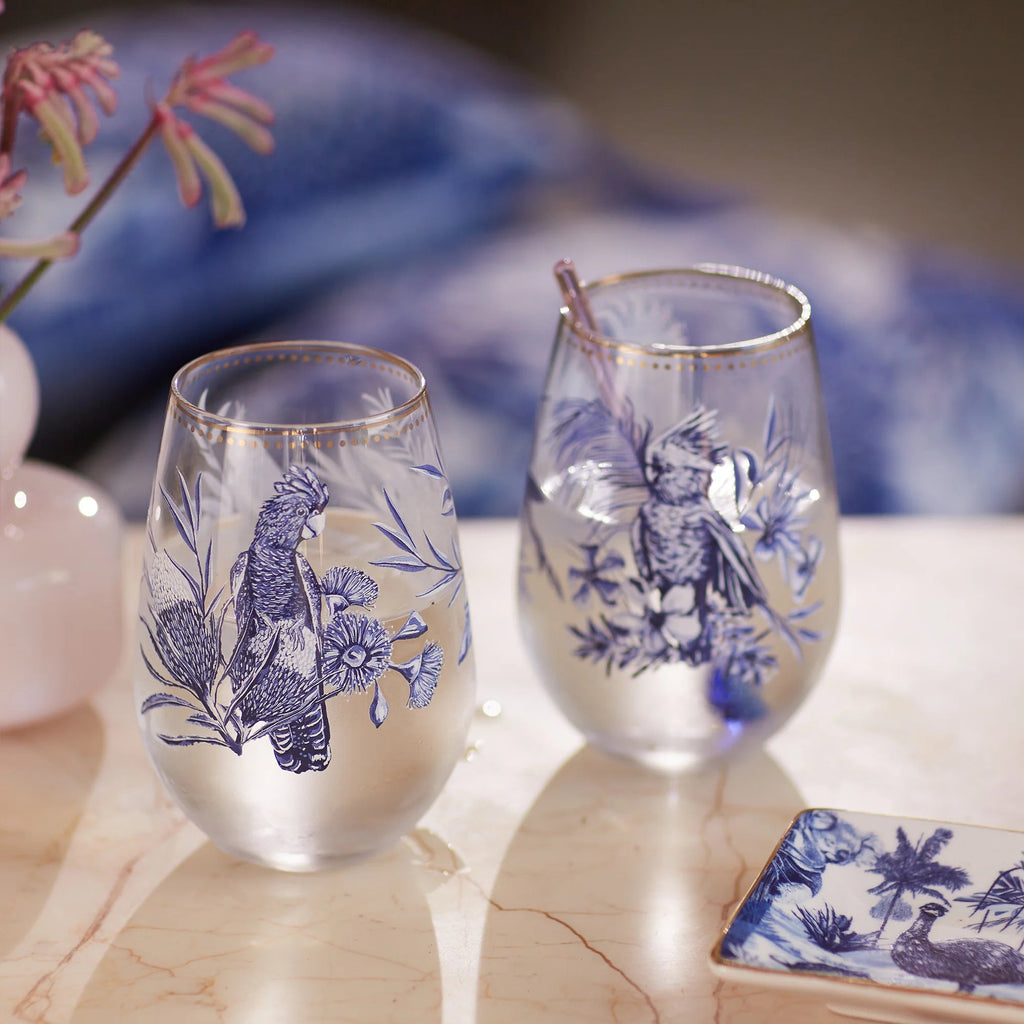 Buy Glass Tumbler Dynasty Of Nature by La La Land - at White Doors & Co