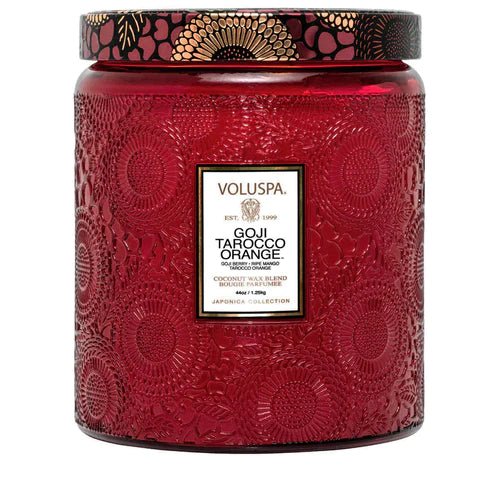 Buy Goji Tarocco Luxe 140hr Candle by Voluspa - at White Doors & Co