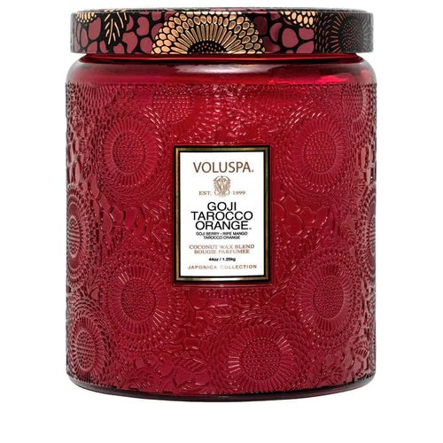 Buy Goji Tarocco Luxe 140hr Candle by Voluspa - at White Doors & Co