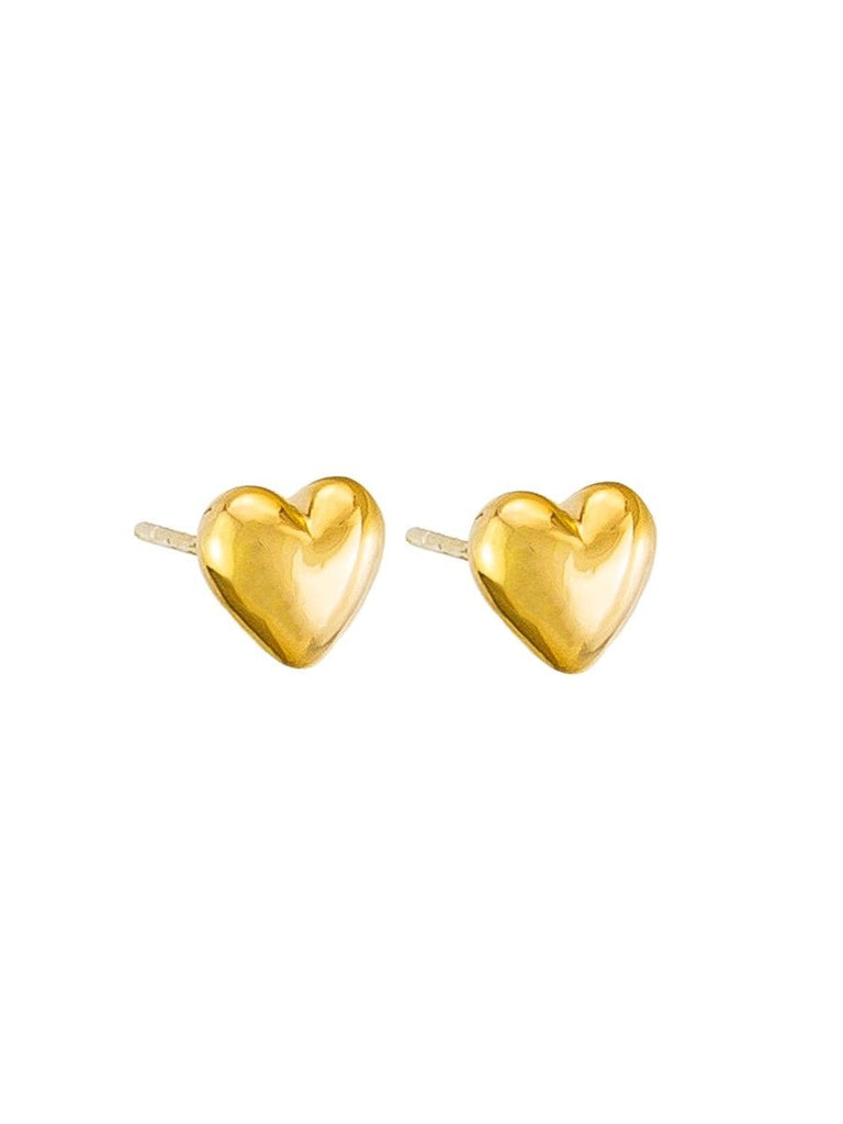 Buy Gold Baby Heart Studs by Tiger Tree - at White Doors & Co