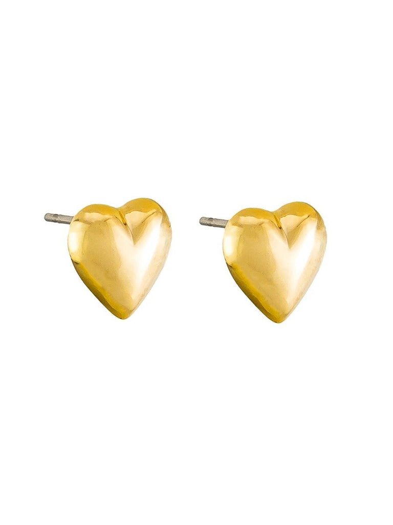 Buy Gold Heart Studs by Tiger Tree - at White Doors & Co