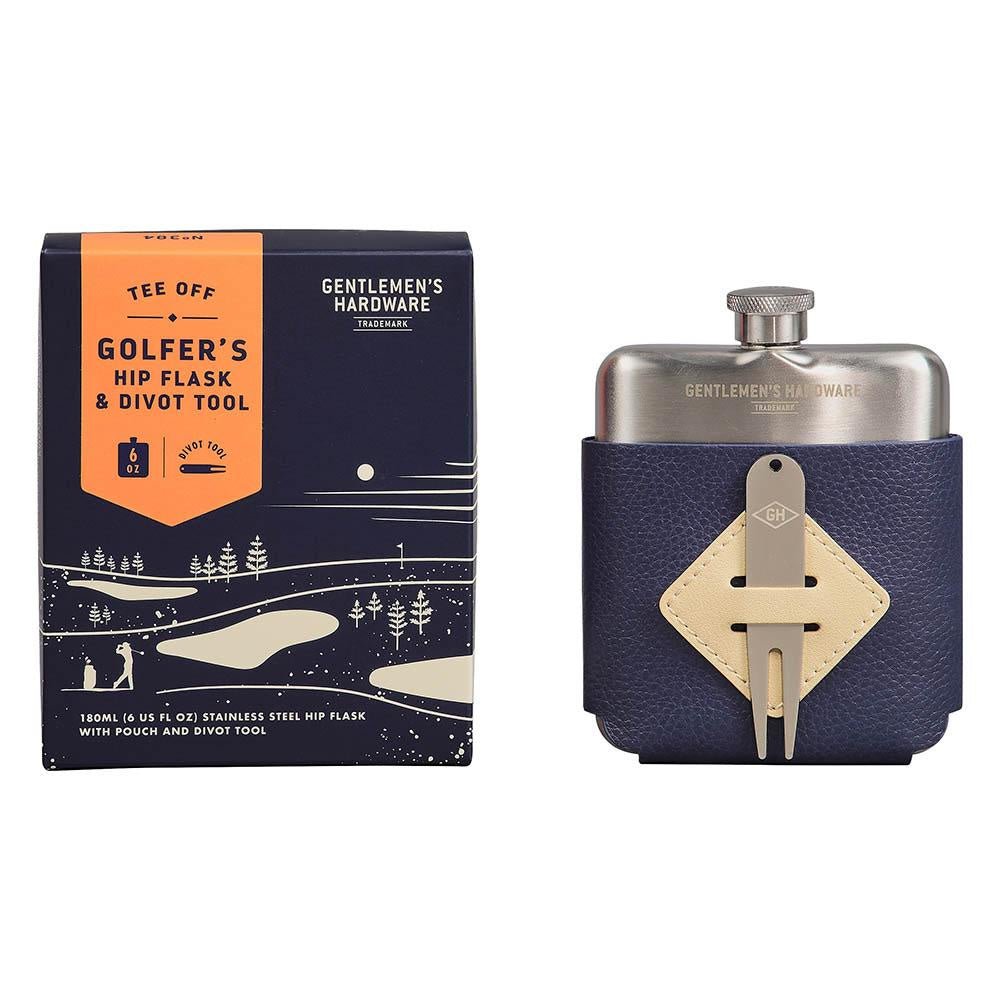 Buy Golfer's Hip Flask & Divot Tool Set by Gentleman's Hardware - at White Doors & Co