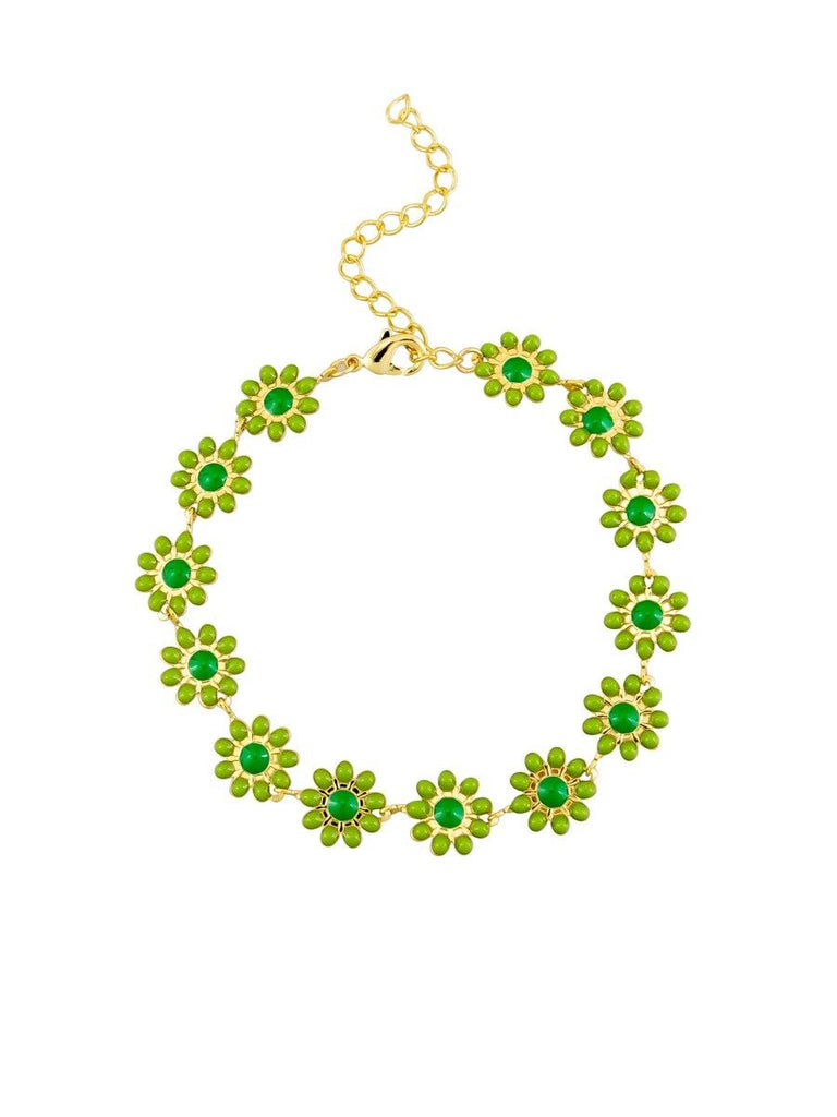 Buy Green Daisy Garden Bracelet by Tiger Tree - at White Doors & Co