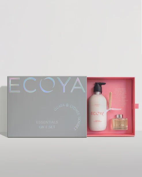 Buy Guava & Lychee Sorbet Essentials Gift Set by Ecoya - at White Doors & Co