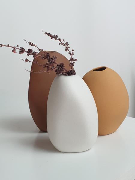 Buy Harmie Med Vase - White by Ned Collections - at White Doors & Co