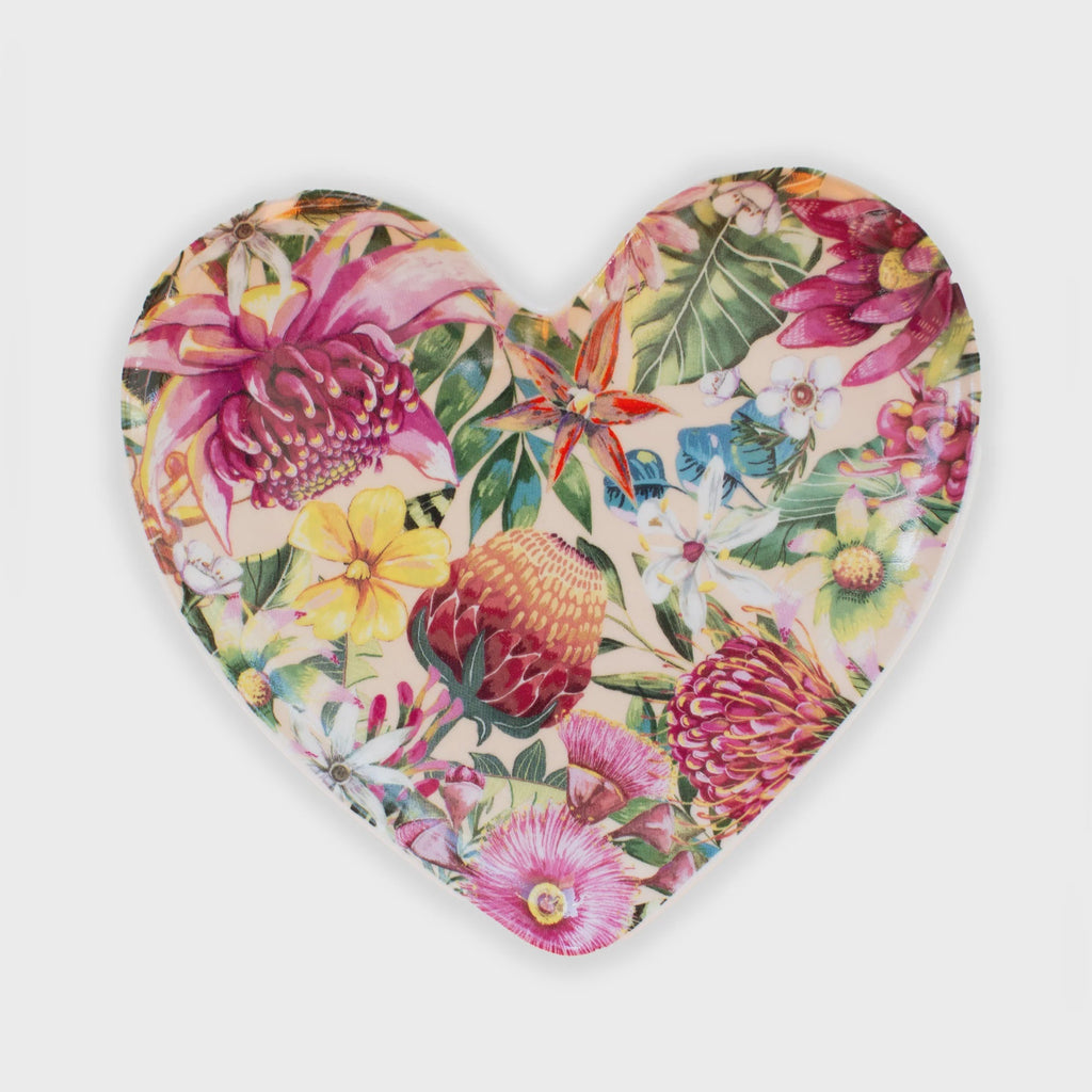 Buy Heart Shape Trinket Tray Midnight Paradiso by La La Land - at White Doors & Co