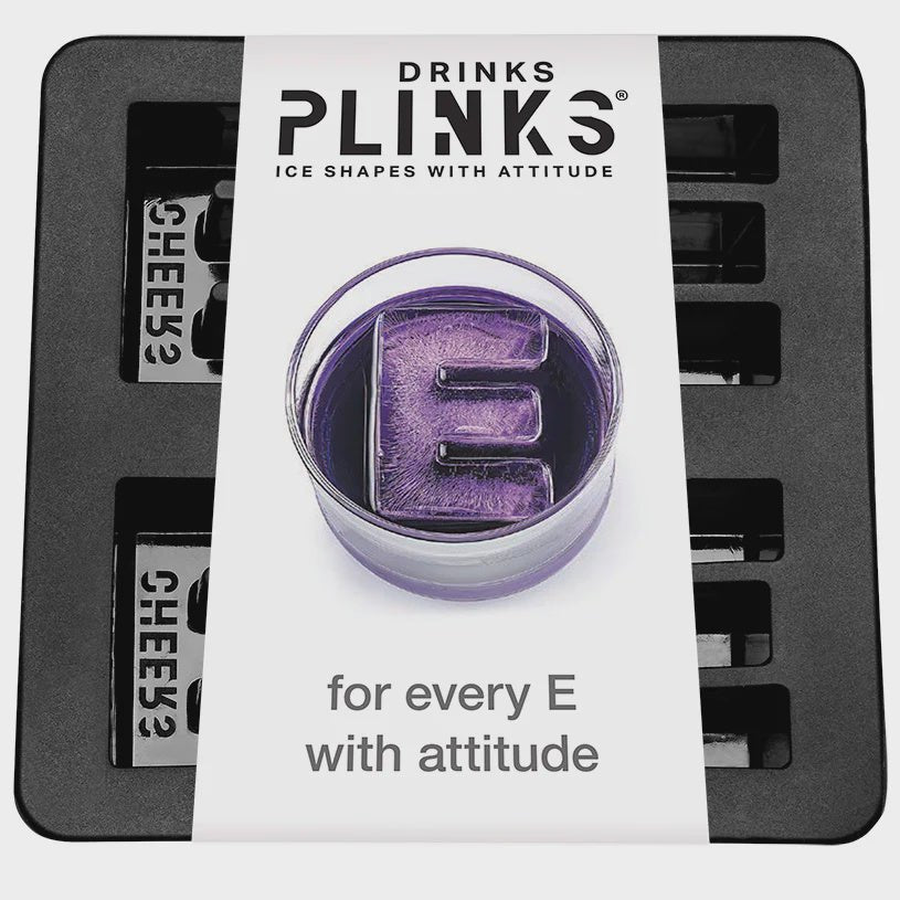 Buy Ice Cube Tray - Letter E by Drinks Plinks - at White Doors & Co