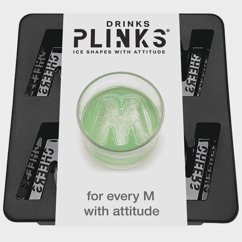 Buy Ice Cube Tray - Letter M by Drinks Plinks - at White Doors & Co