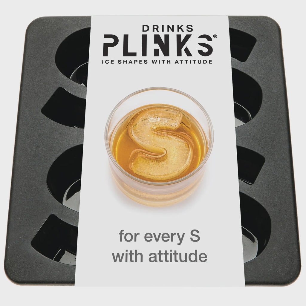 Buy Ice Cube Tray - Letter S by Drinks Plinks - at White Doors & Co