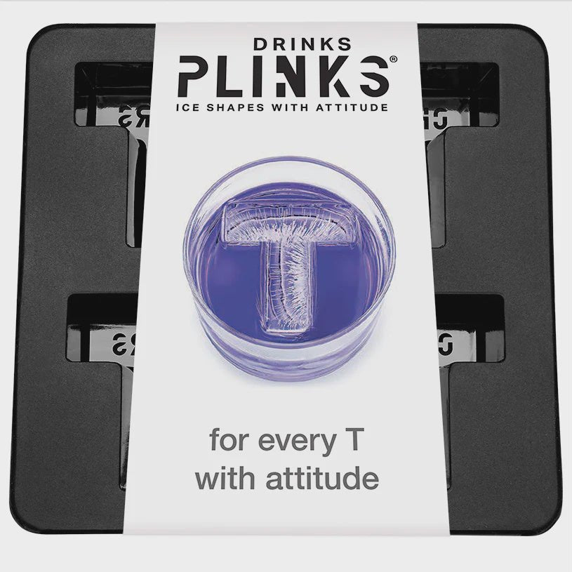 Buy Ice Cube Tray - Letter T by Drinks Plinks - at White Doors & Co