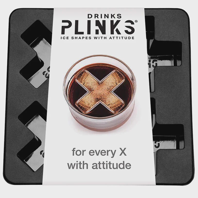Buy Ice Cube Tray - Letter X by Drinks Plinks - at White Doors & Co
