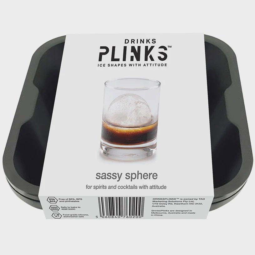 Buy Ice Cube Tray - Sassy SPHERES by Drinks Plinks - at White Doors & Co