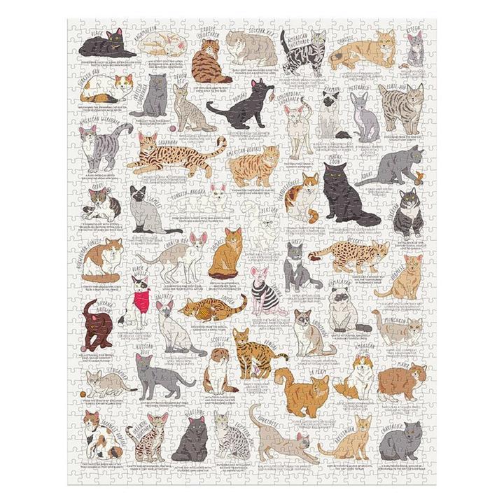 Buy Jigsaw Puzzle 1000 pcs Cat Lovers by Wild & Wolf - at White Doors & Co