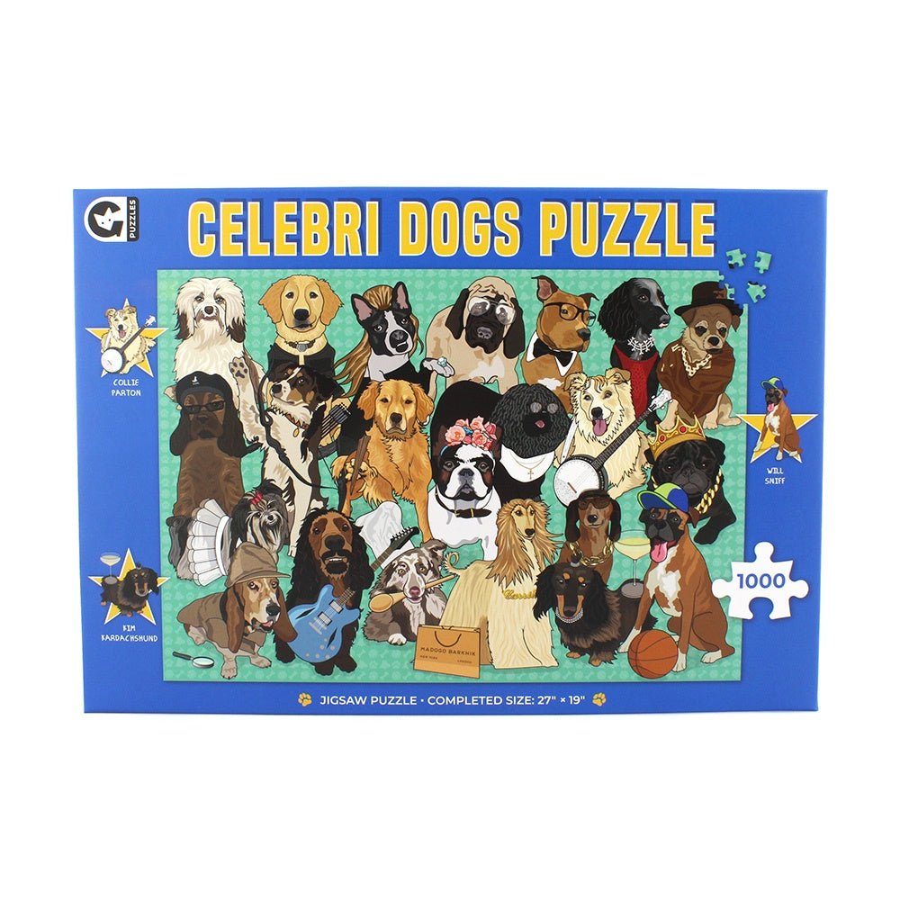 Buy Jigsaw Puzzle - 1000 Piece - Celebri Dog by Ginger Fox - at White Doors & Co