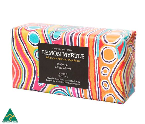 Buy Judy Watson Lemon Myrtle Soap by Alperstein Designs - at White Doors & Co