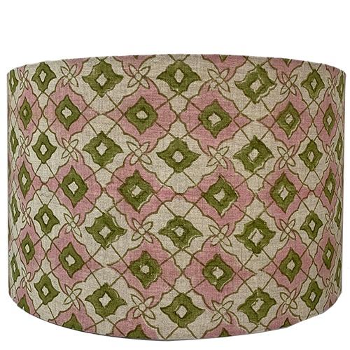 Buy Lampshade - Diamond Green /Pink by Ruby Star Traders - at White Doors & Co