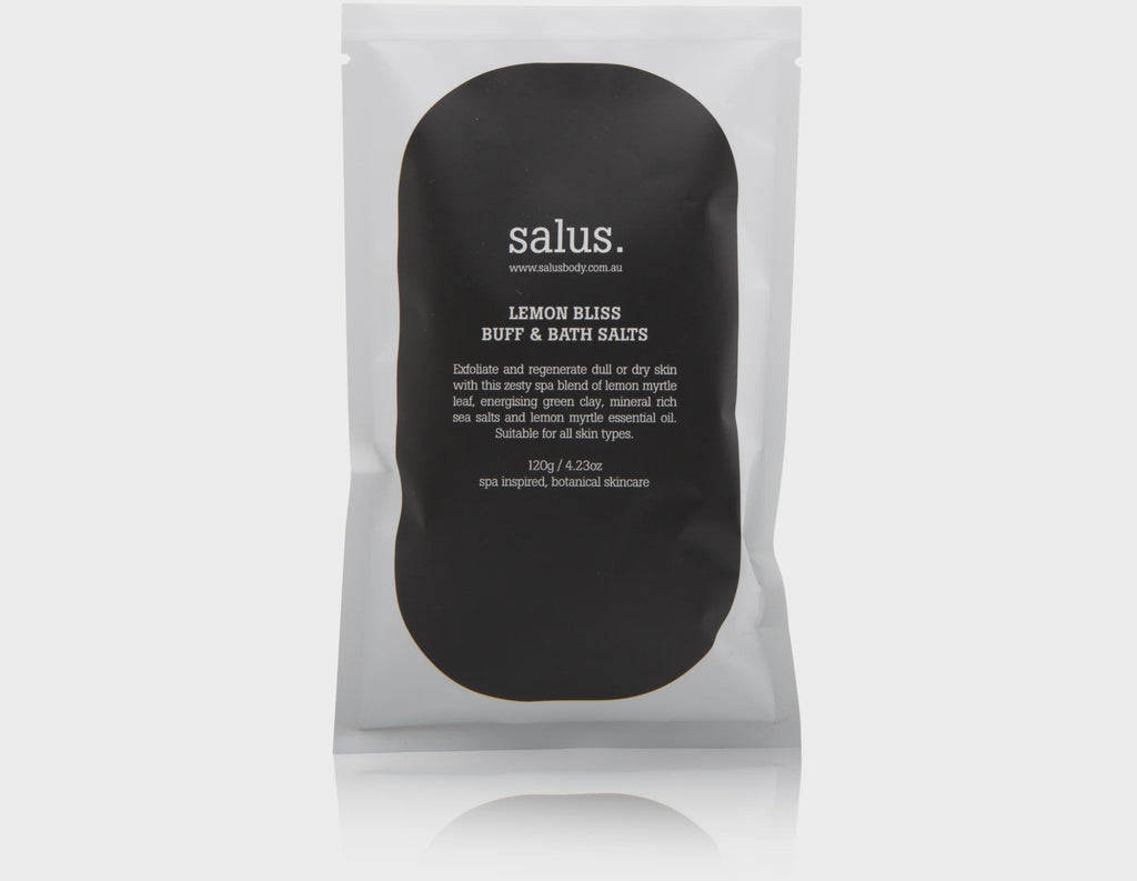 Buy Lemon Bliss Buff & Bath Salts by Salus - at White Doors & Co