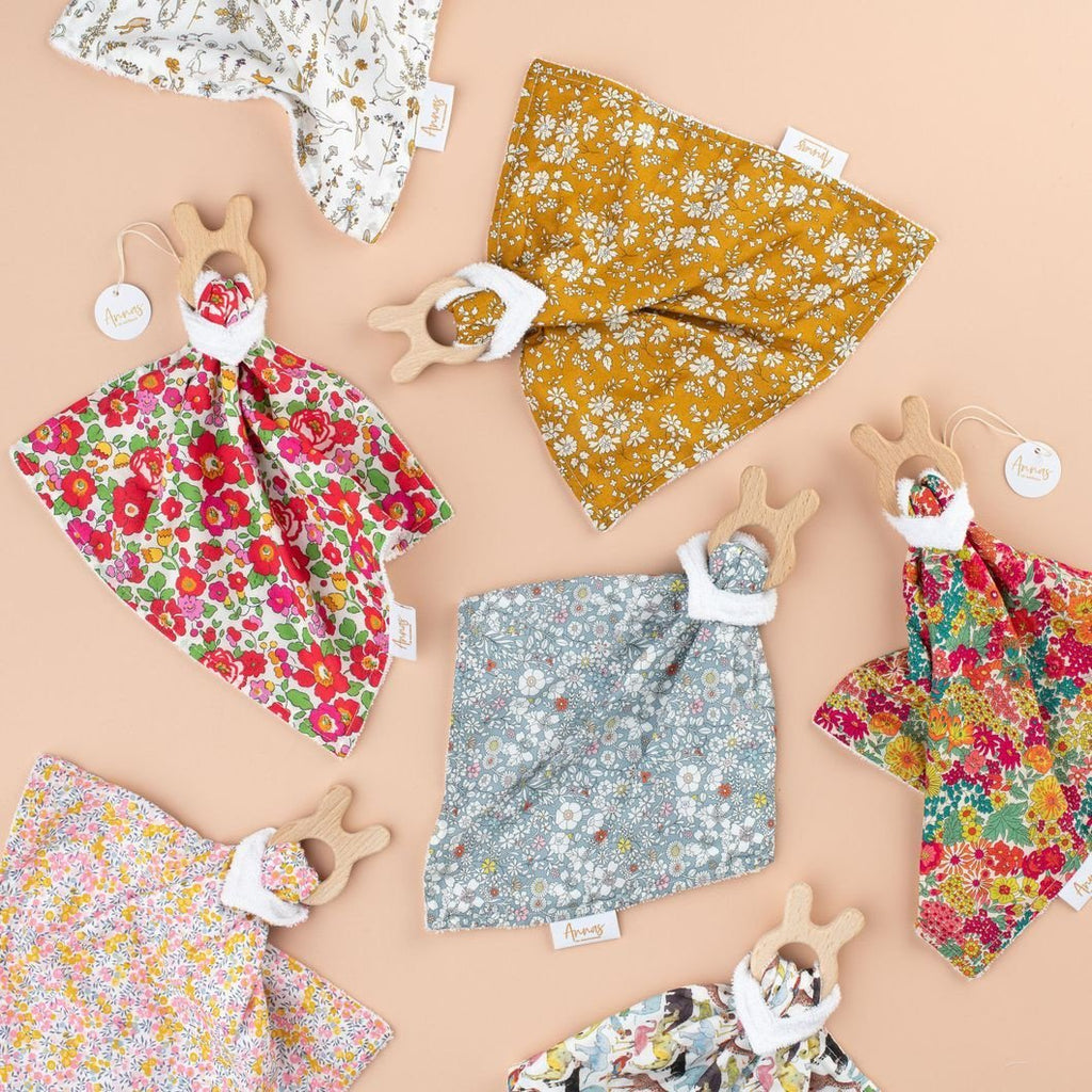 Buy Liberty Print Comforter/Teether by Annas Of Australia - at White Doors & Co