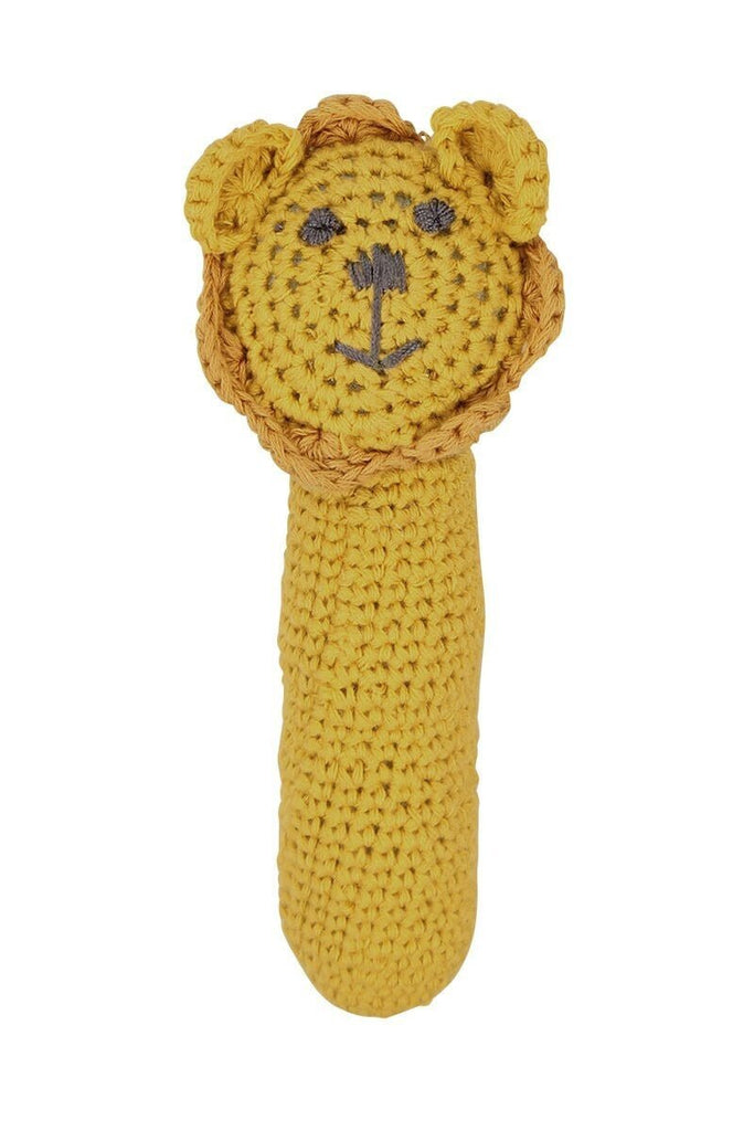 Buy Lion Crotchet Rattle - Mustard by DLux - at White Doors & Co
