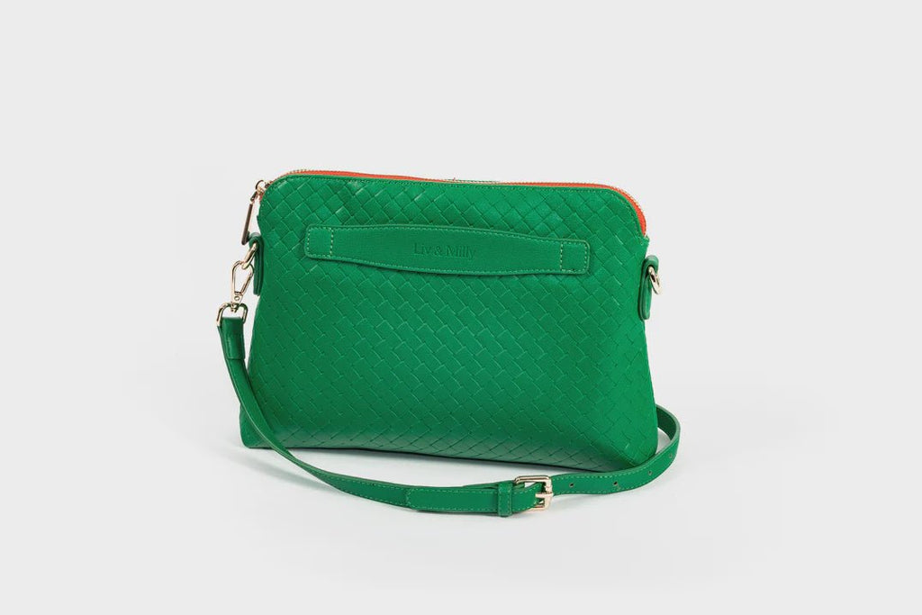 Buy Lucille Cross Body Bag in Green by Liv & Milly - at White Doors & Co