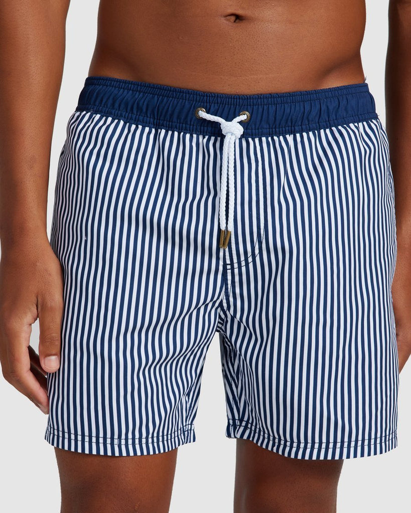 Buy Manly Navy Shorts by ORTC - at White Doors & Co