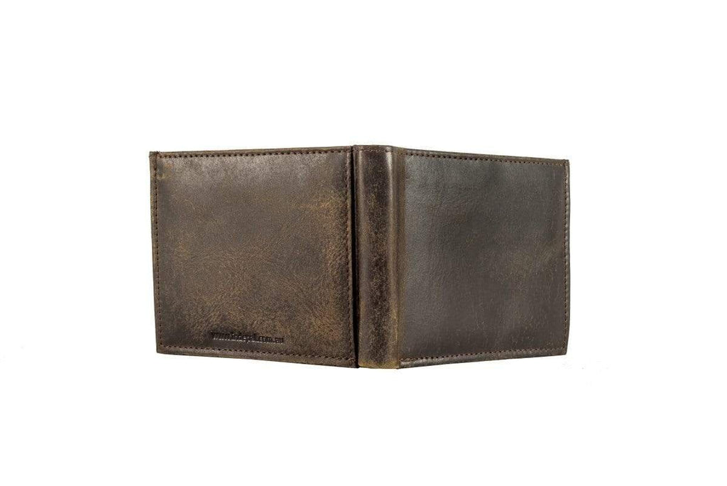 Buy Men's Wallet - Slot - Vintage Brown by Indepal - at White Doors & Co