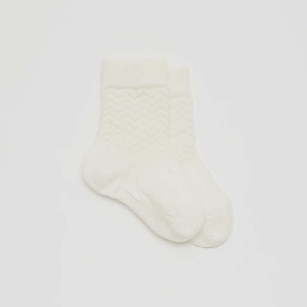 Buy Merino Wool Crew Socks | Baby | Pearl by Lamington - at White Doors & Co