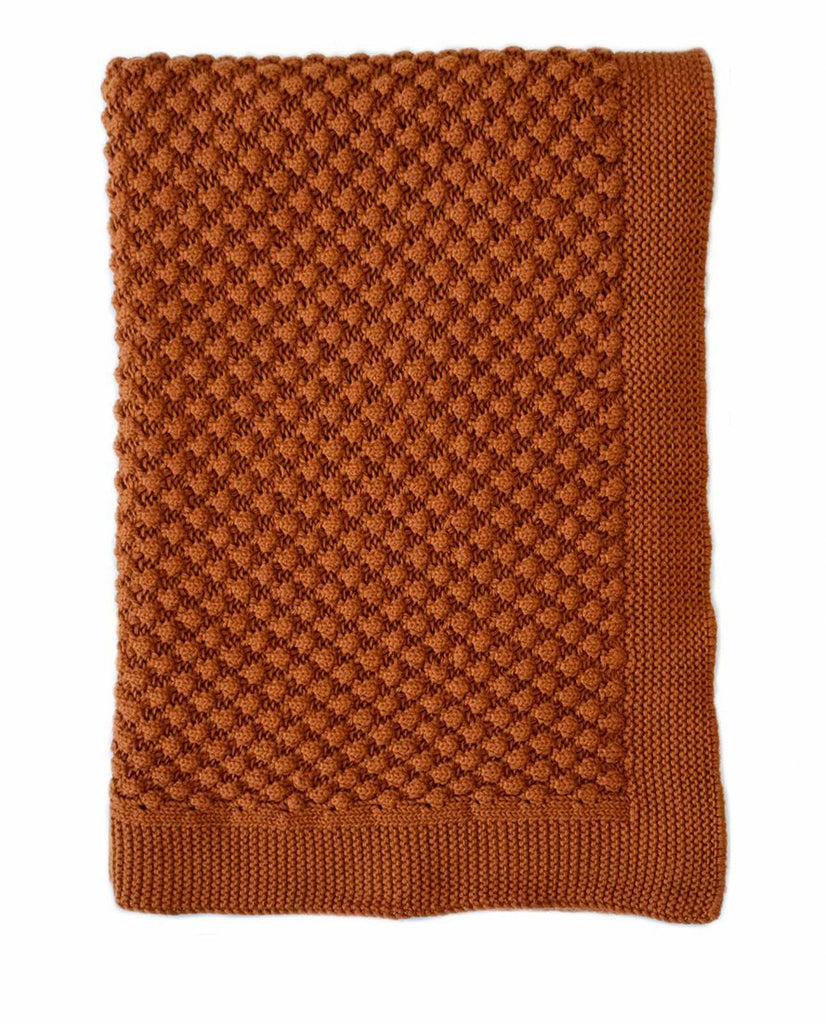 Buy Mini Popcorn Throw - Rust by Indus Design - at White Doors & Co