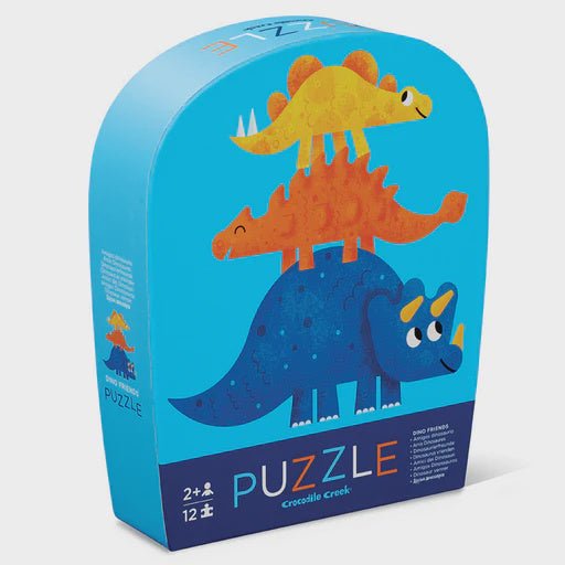 Buy Mini Puzzle 12 pc - Dino Friends by Tiger Tribe - at White Doors & Co