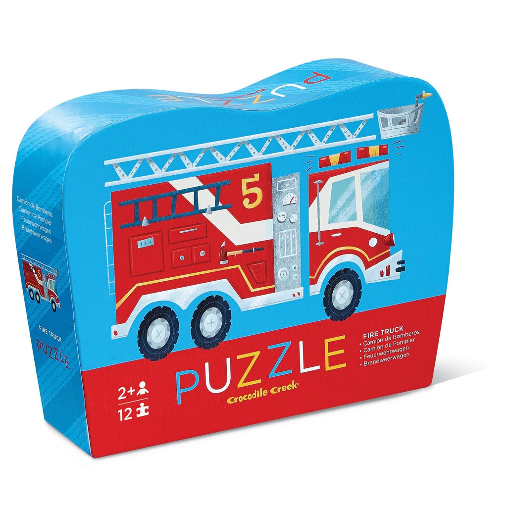 Buy Mini Puzzle - 12 pc - Fire Truck by Tiger Tribe - at White Doors & Co