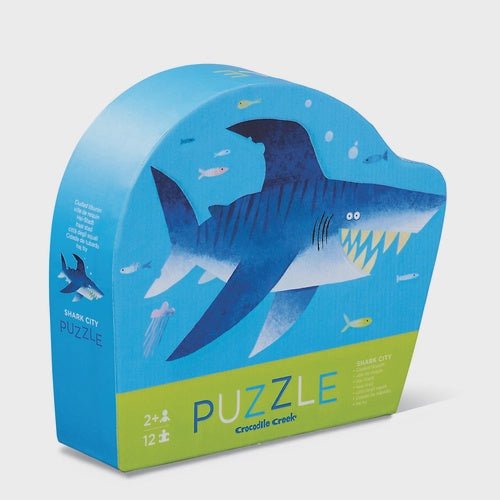 Buy Mini Puzzle 12pc - Shark City by Tiger Tribe - at White Doors & Co