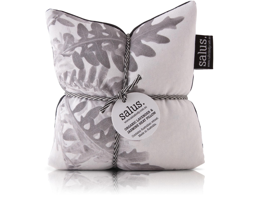 Buy Organic Lavender & Jasmine Heat Pillow - Grey Botanical by Salus - at White Doors & Co