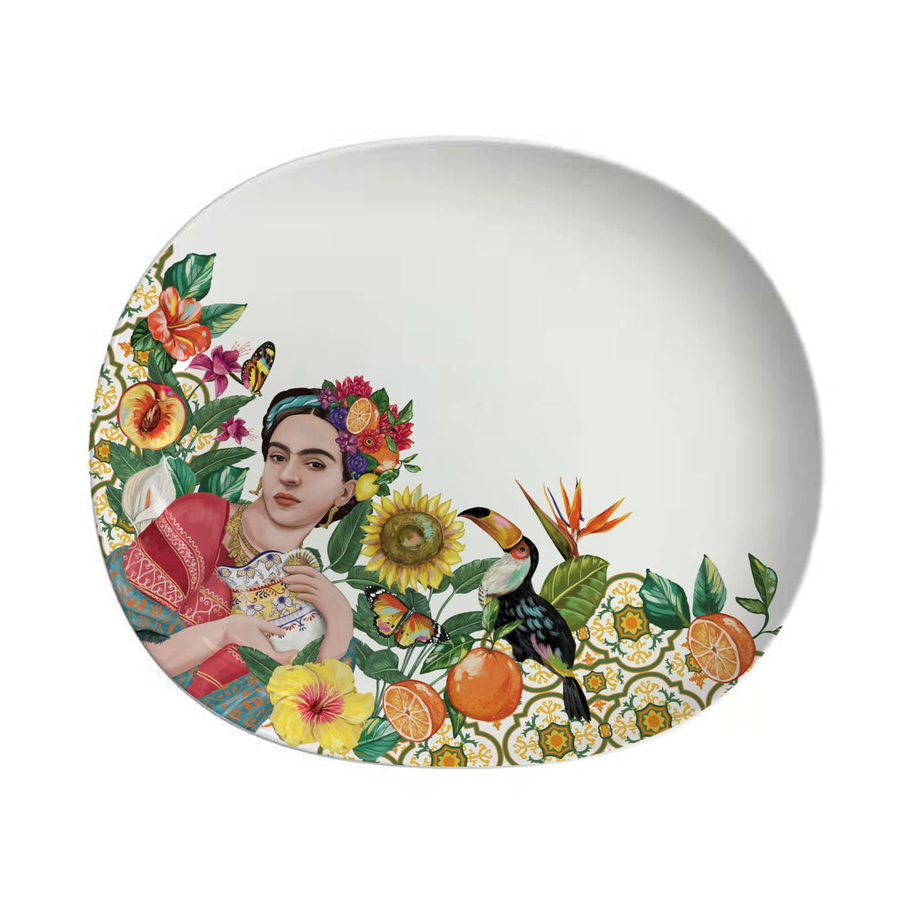 Buy Oval Serving Dish - Mexican Folklore by La La Land - at White Doors & Co