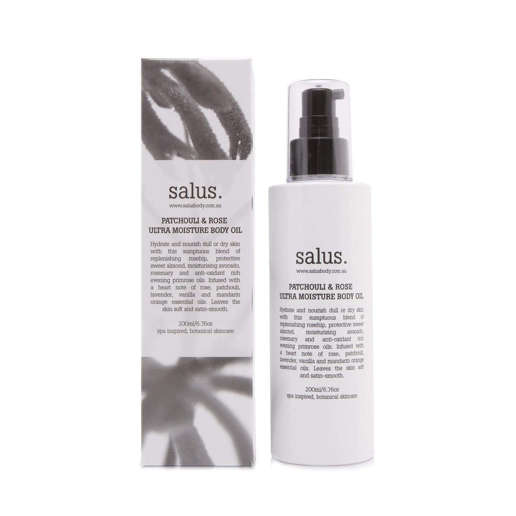 Buy Patchouli & Rose Ultra Moisture Body Oil by Salus - at White Doors & Co