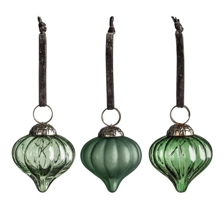 Buy Percy Fluted Baubles Spuce Small by Gallery - at White Doors & Co